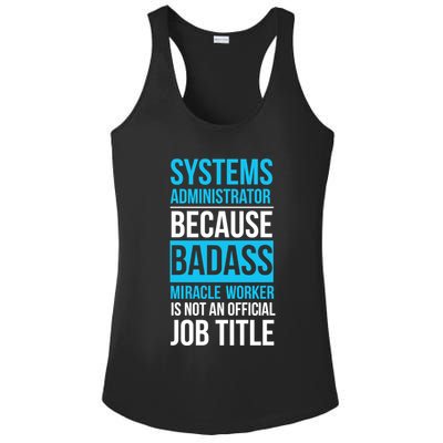 System Administrator Ladies PosiCharge Competitor Racerback Tank