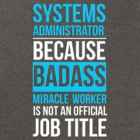 System Administrator Cotton Canvas Backpack