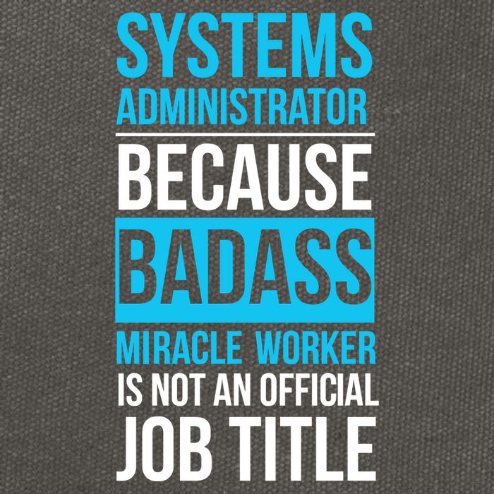 System Administrator Cotton Canvas Backpack