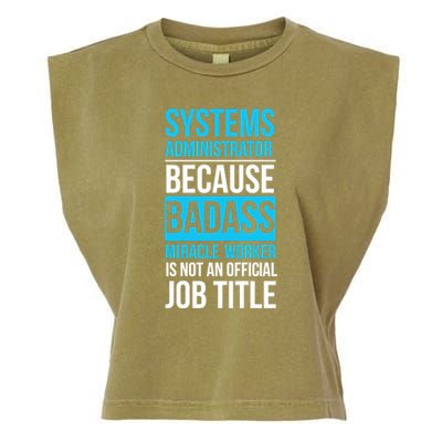 System Administrator Garment-Dyed Women's Muscle Tee