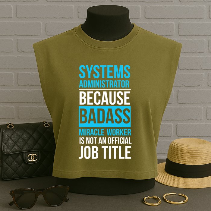 System Administrator Garment-Dyed Women's Muscle Tee