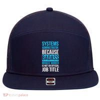 System Administrator 7 Panel Mesh Trucker Snapback Hat