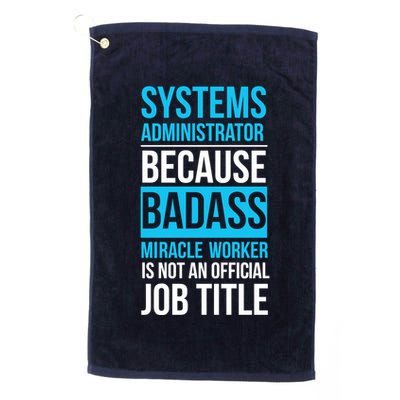 System Administrator Golf Towel