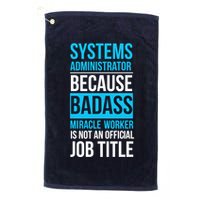 System Administrator Golf Towel