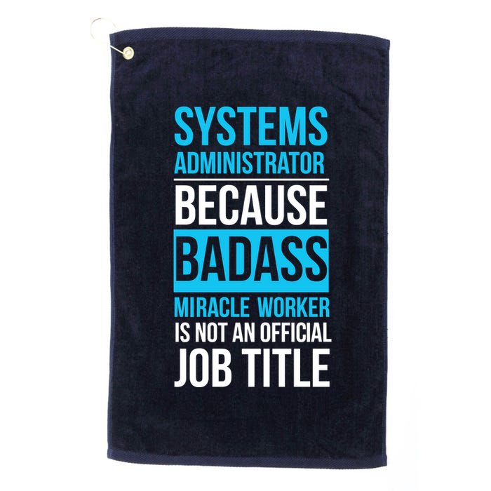 System Administrator Golf Towel