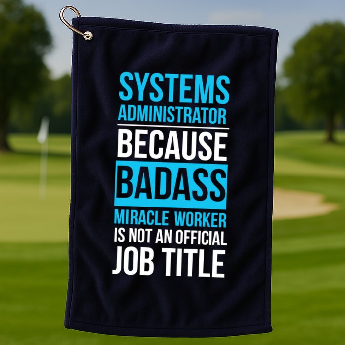 System Administrator Golf Towel