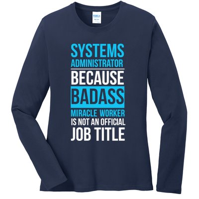 System Administrator Ladies Long Sleeve Shirt