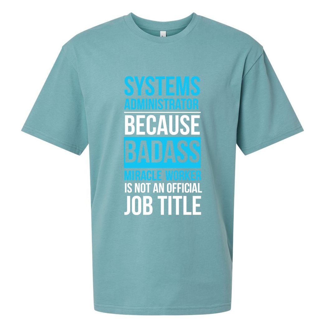 System Administrator Sueded Cloud Jersey T-Shirt