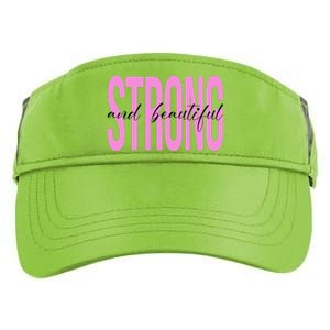 Strong And Beautiful Breast Cancer Awareness Adult Drive Performance Visor