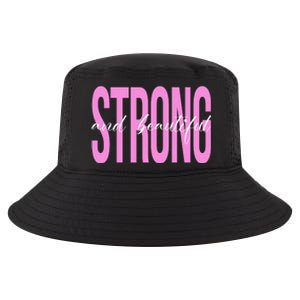 Strong And Beautiful Breast Cancer Awareness Cool Comfort Performance Bucket Hat