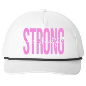 Strong And Beautiful Breast Cancer Awareness Snapback Five-Panel Rope Hat