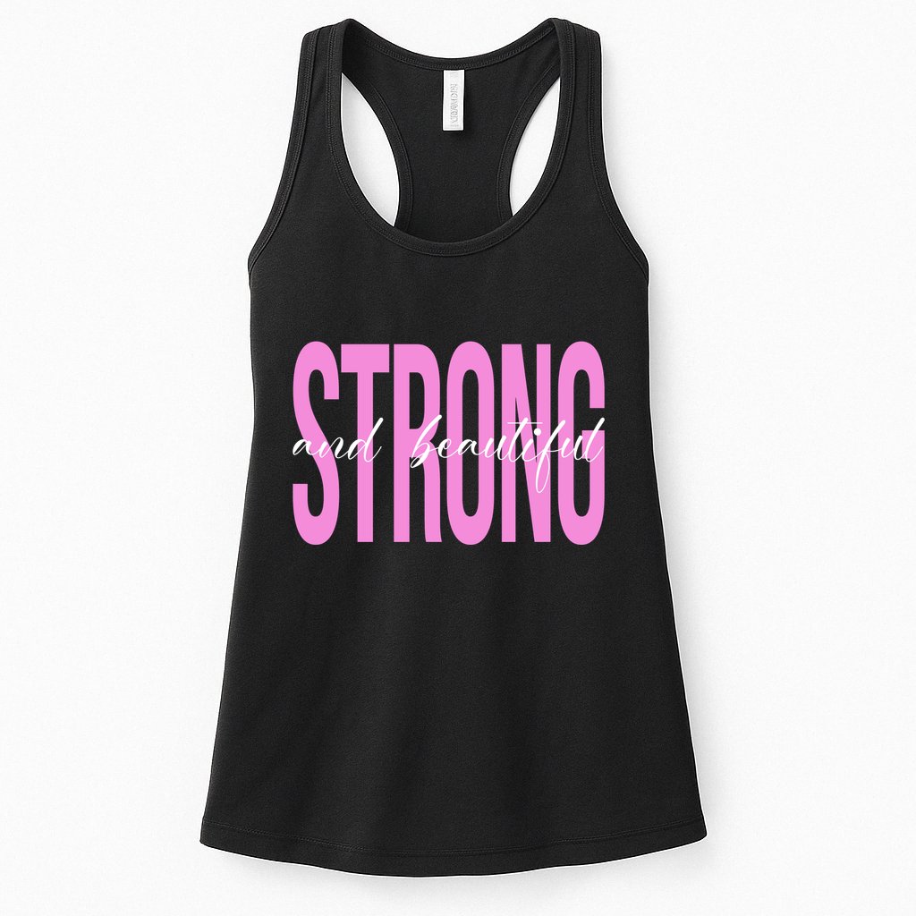 Strong And Beautiful Breast Cancer Awareness Womens Tank Top