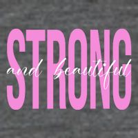 Strong And Beautiful Breast Cancer Awareness 7 Panel Mesh Trucker Snapback Hat