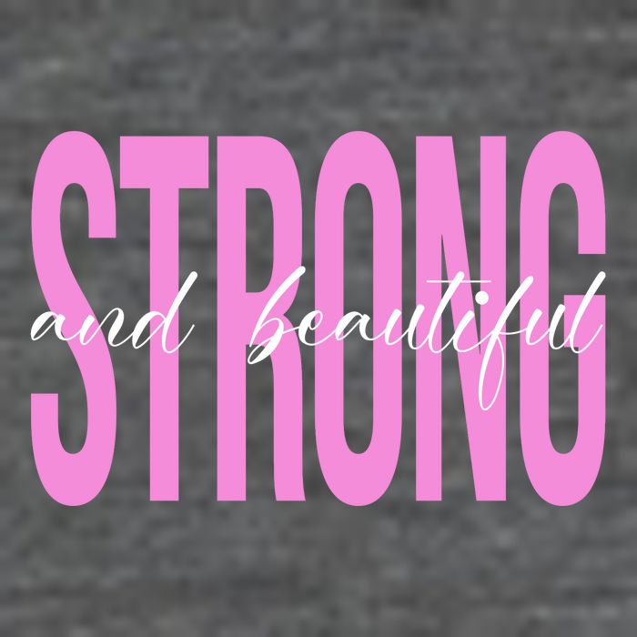Strong And Beautiful Breast Cancer Awareness 7 Panel Mesh Trucker Snapback Hat