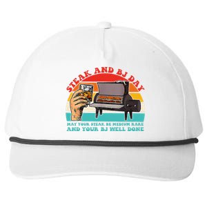 Steak And Bj Day Snapback Five-Panel Rope Hat