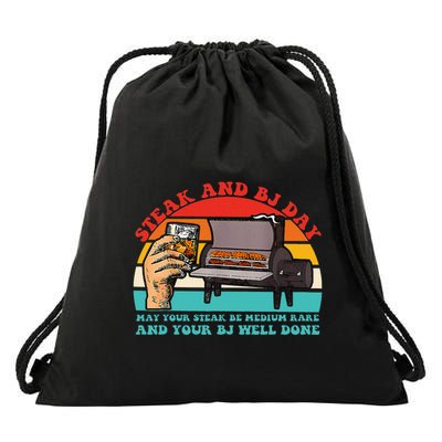 Steak And Bj Day Drawstring Bag