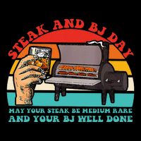 Steak And Bj Day Cooling Performance Long Sleeve Crew