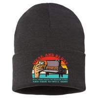 Steak And Bj Day Sustainable Knit Beanie