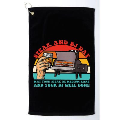 Steak And Bj Day Golf Towel