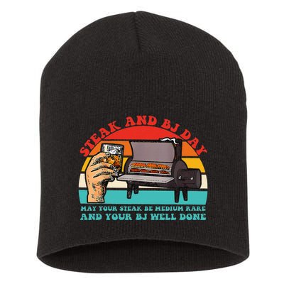 Steak And Bj Day Short Acrylic Beanie