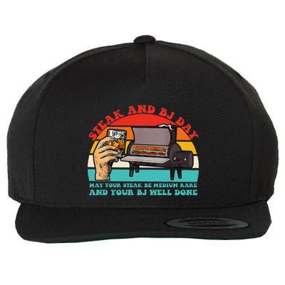 Steak And Bj Day Wool Snapback Cap