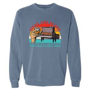 Steak And Bj Day Garment-Dyed Sweatshirt