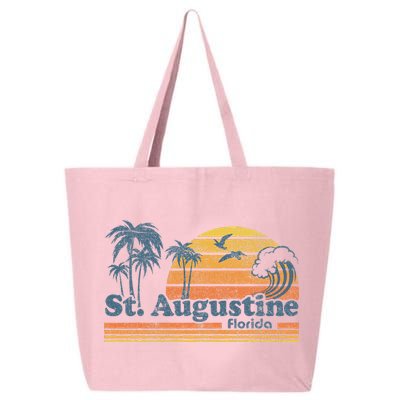 St Augustine Beach Florida Vintage Spring Break 70s Retro 25L Jumbo Tote