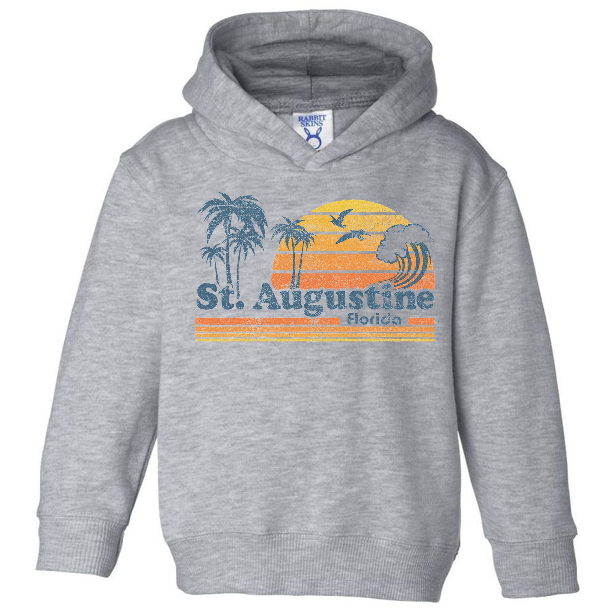 St Augustine Beach Florida Vintage Spring Break 70s Retro Toddler Hoodie