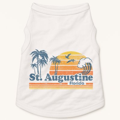St Augustine Beach Florida Vintage Spring Break 70s Retro Doggie Tank