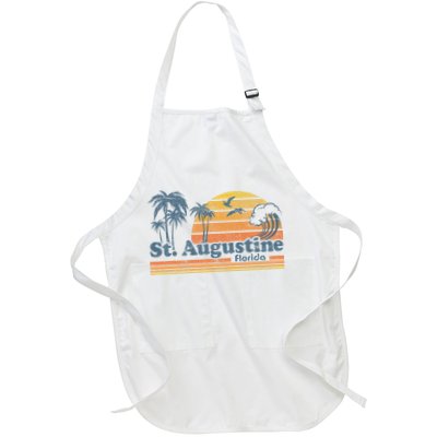 St Augustine Beach Florida Vintage Spring Break 70s Retro Apron