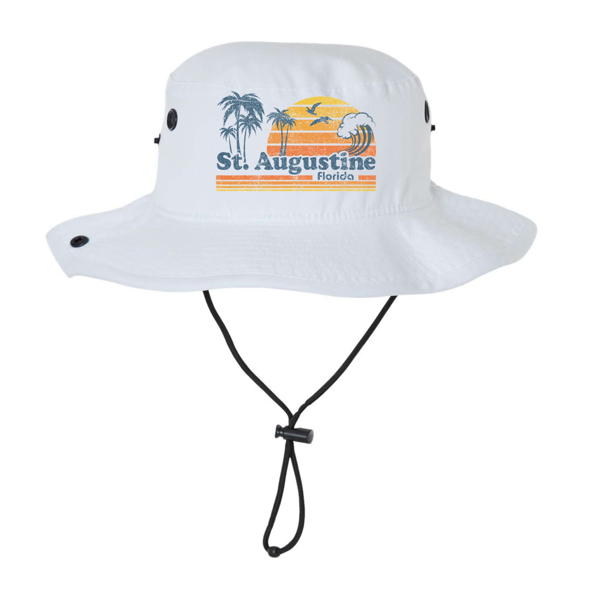 St Augustine Beach Florida Vintage Spring Break 70s Retro Bucket Hat