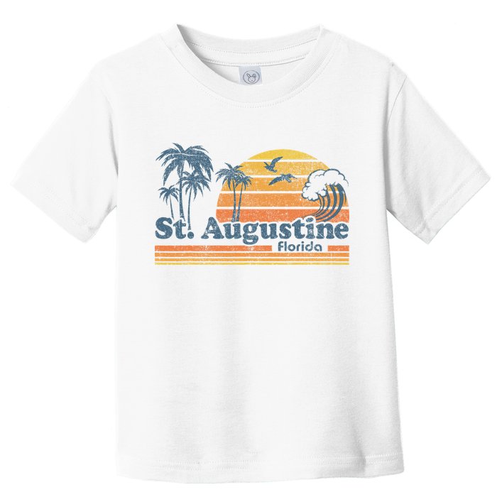 St Augustine Beach Florida Vintage Spring Break 70s Retro Toddler T-Shirt