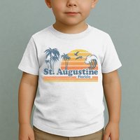 St Augustine Beach Florida Vintage Spring Break 70s Retro Toddler T-Shirt