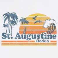 St Augustine Beach Florida Vintage Spring Break 70s Retro Toddler T-Shirt