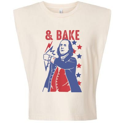 Shake And Bake Funny Couple Matching 4th Of July Bake Garment-Dyed Women's Muscle Tee