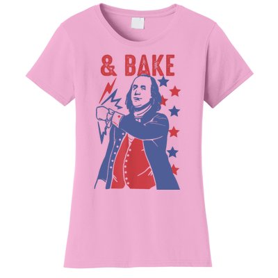 Shake And Bake Funny Couple Matching 4th Of July Bake Women's T-Shirt