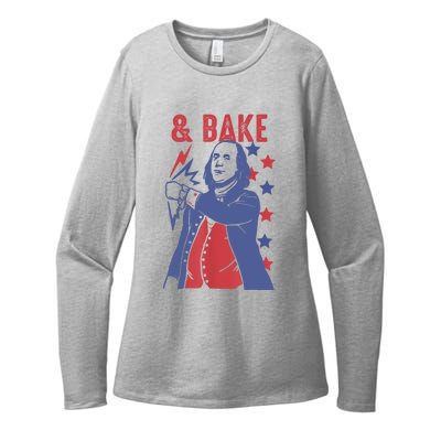 Shake And Bake Funny Couple Matching 4th Of July Bake Womens CVC Long Sleeve Shirt