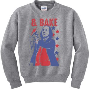 Shake And Bake Funny Couple Matching 4th Of July Bake Kids Sweatshirt