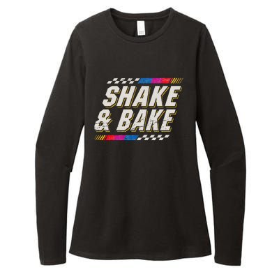 Shake And Bake Funny Racer Womens CVC Long Sleeve Shirt