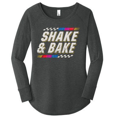 Shake And Bake Funny Racer Women's Perfect Tri Tunic Long Sleeve Shirt