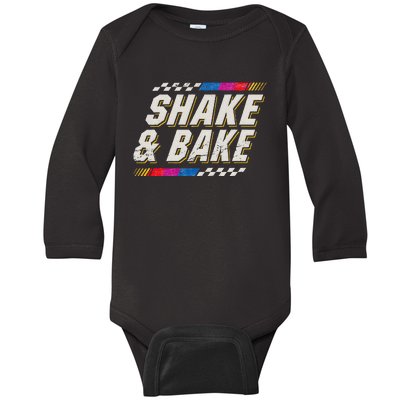 Shake And Bake Funny Racer Baby Long Sleeve Bodysuit