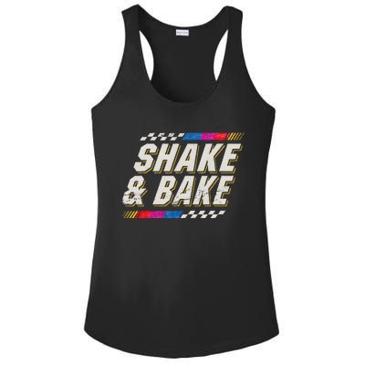 Shake And Bake Funny Racer Ladies PosiCharge Competitor Racerback Tank