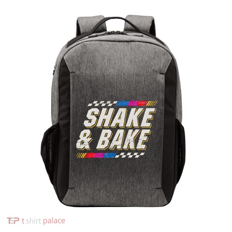 Shake And Bake Funny Racer Vector Backpack