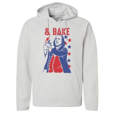 Shake And Bake Funny Couple Matching 4th of July Bake Performance Fleece Hoodie