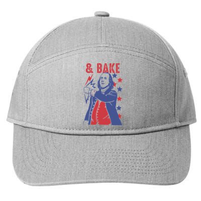 Shake And Bake Funny Couple Matching 4th of July Bake 7-Panel Snapback Hat