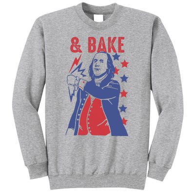 Shake And Bake Funny Couple Matching 4th of July Bake Tall Sweatshirt