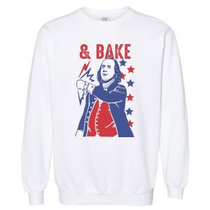 Shake And Bake Funny Couple Matching 4th of July Bake Garment-Dyed Sweatshirt