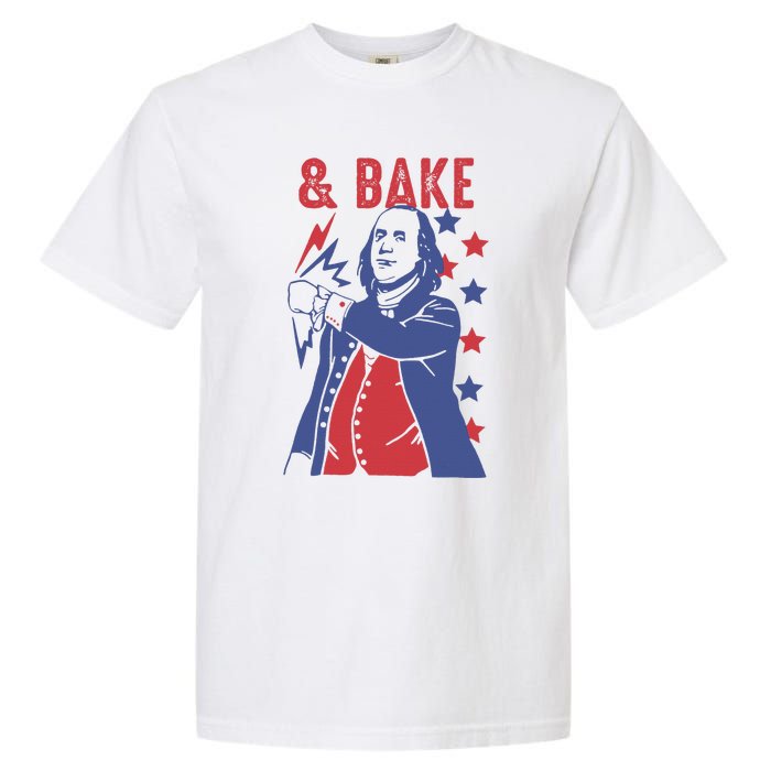 Shake And Bake Funny Couple Matching 4th of July Bake Garment-Dyed Heavyweight T-Shirt