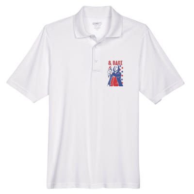 Shake And Bake Funny Couple Matching 4th of July Bake Men's Origin Performance Pique Polo