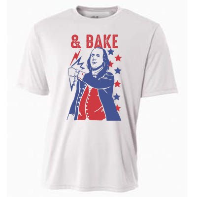 Shake And Bake Funny Couple Matching 4th of July Bake Cooling Performance Crew T-Shirt